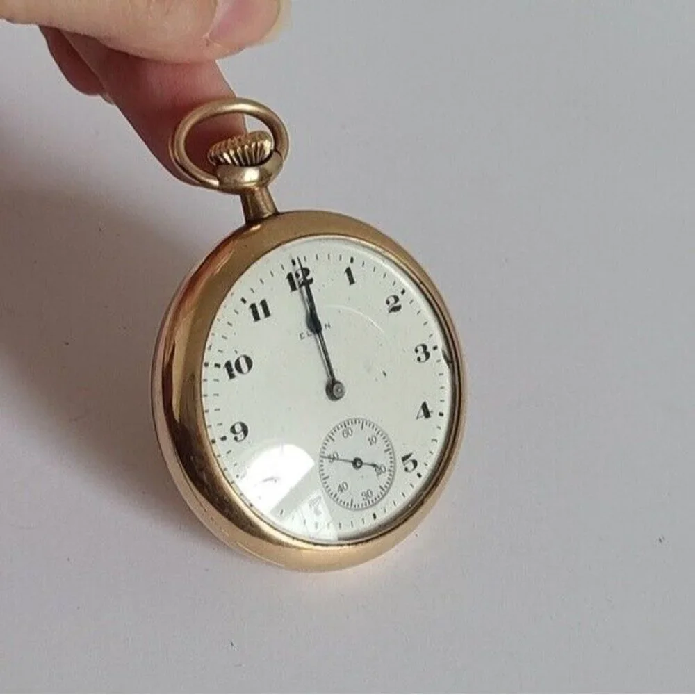 Antique Elgin 1920s Grade 387 Gold Filled Engraved Grandpa Core Pocket Watch - Picture 3 of 12